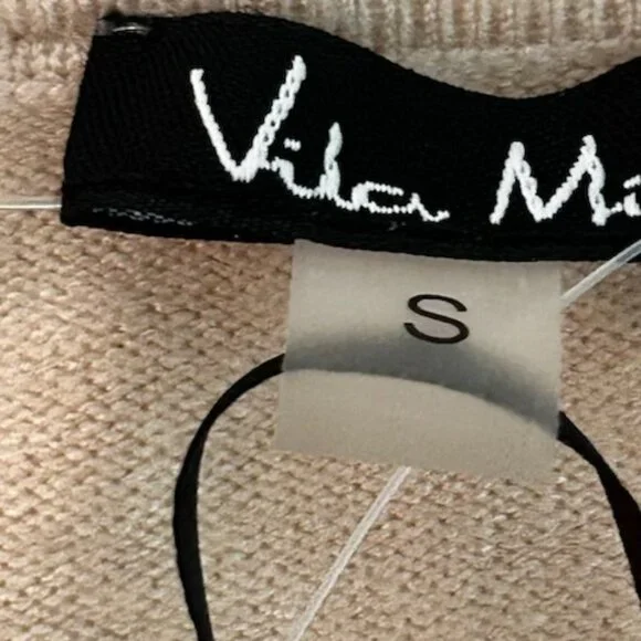 NWT Wool Blend Premium Quality Cream Sweater Cardigan With Rhinestone Buttons - Picture 7 of 9